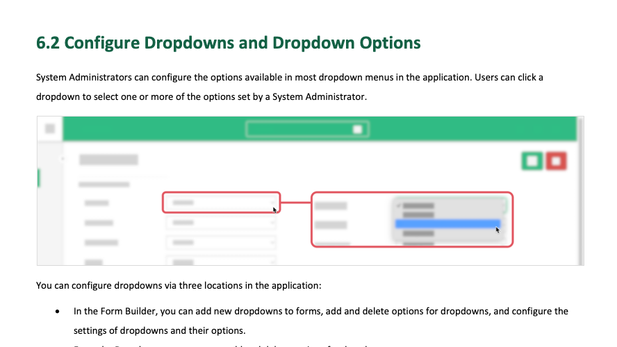 Configure Dropdowns and Dropdown Options