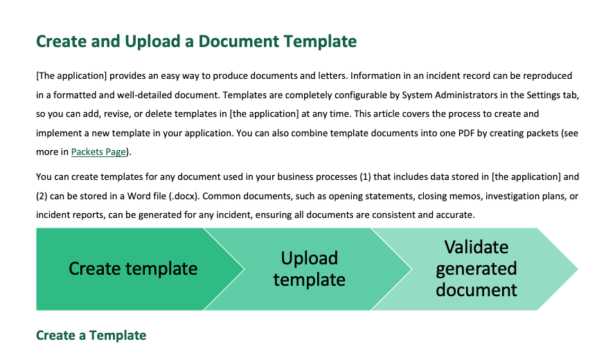 Create and Upload a Document Template